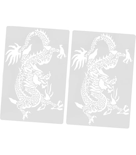 Amazon.co.jp: A4厚紙 ステンシルシート 龍 竜 ドラゴン 【new